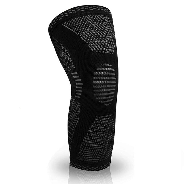 Knee Support – Comfortable Compression Sleeve – Black Fabric 3