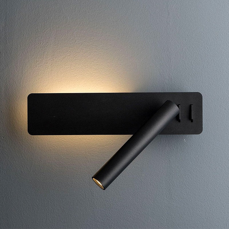 LED Reading Wall Light – Adjustable Brightness with Pivoting Design and Two Shade Options 1