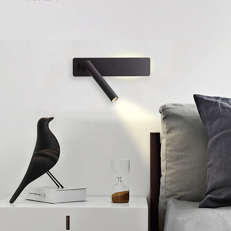 LED Reading Wall Light – Adjustable Brightness with Pivoting Design and Two Shade Options 2