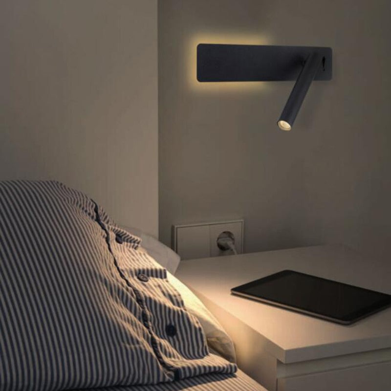 LED Reading Wall Light – Adjustable Brightness with Pivoting Design and Two Shade Options 4