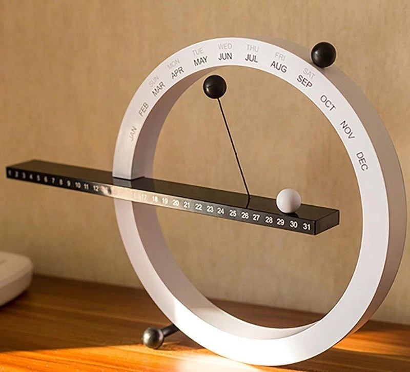 Magnetic Perpetual Desk Calendar — Minimalist Reusable Date Tracker