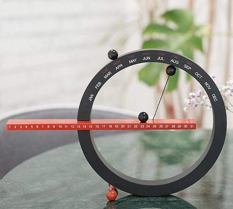 Magnetic Perpetual Desk Calendar — Minimalist Reusable Date Tracker