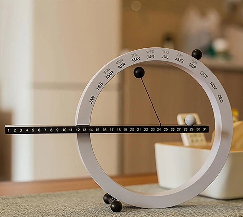 Magnetic Perpetual Desk Calendar — Minimalist Reusable Date Tracker