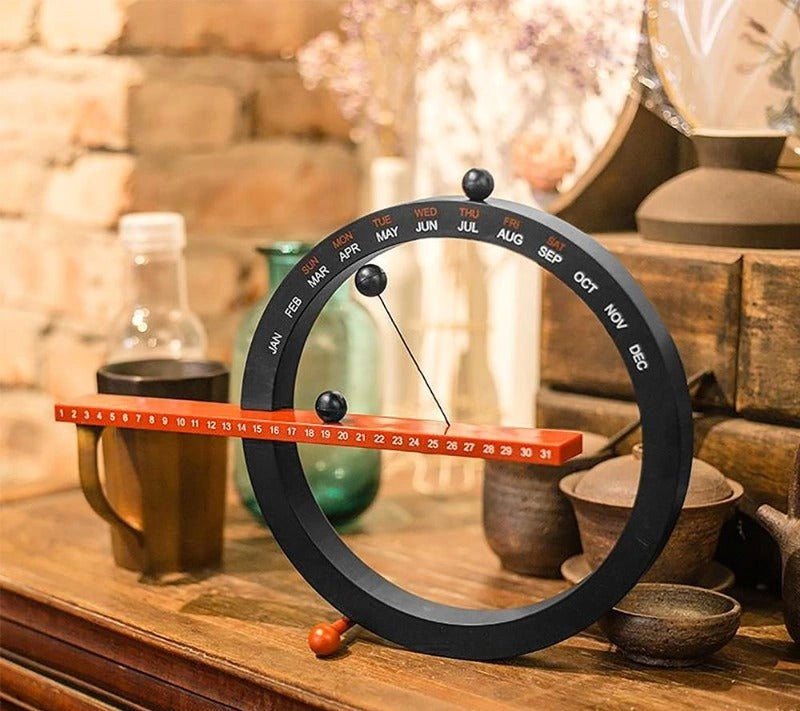 Magnetic Perpetual Desk Calendar — Minimalist Reusable Date Tracker