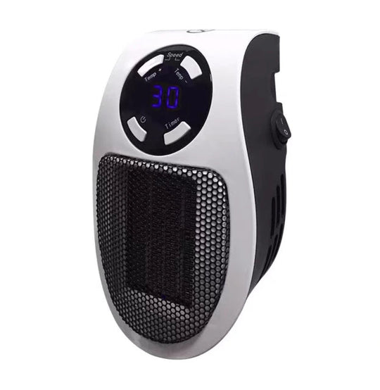 Mini Portable Space Heater — Electric Space Heater with LED Display, Smart Temp Control Timer | Quiet Fan Heater