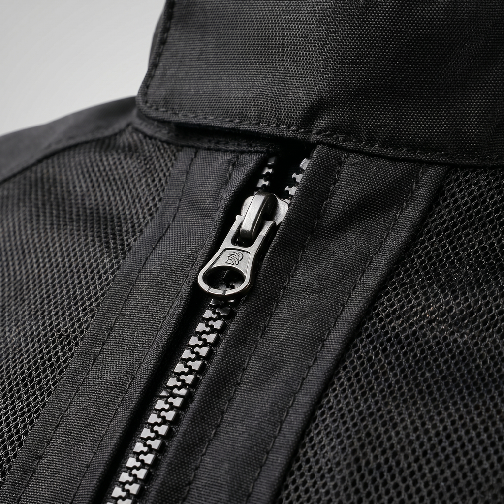 Motorcycle Jacket – Breathable Design with Protective Armor – Black 7
