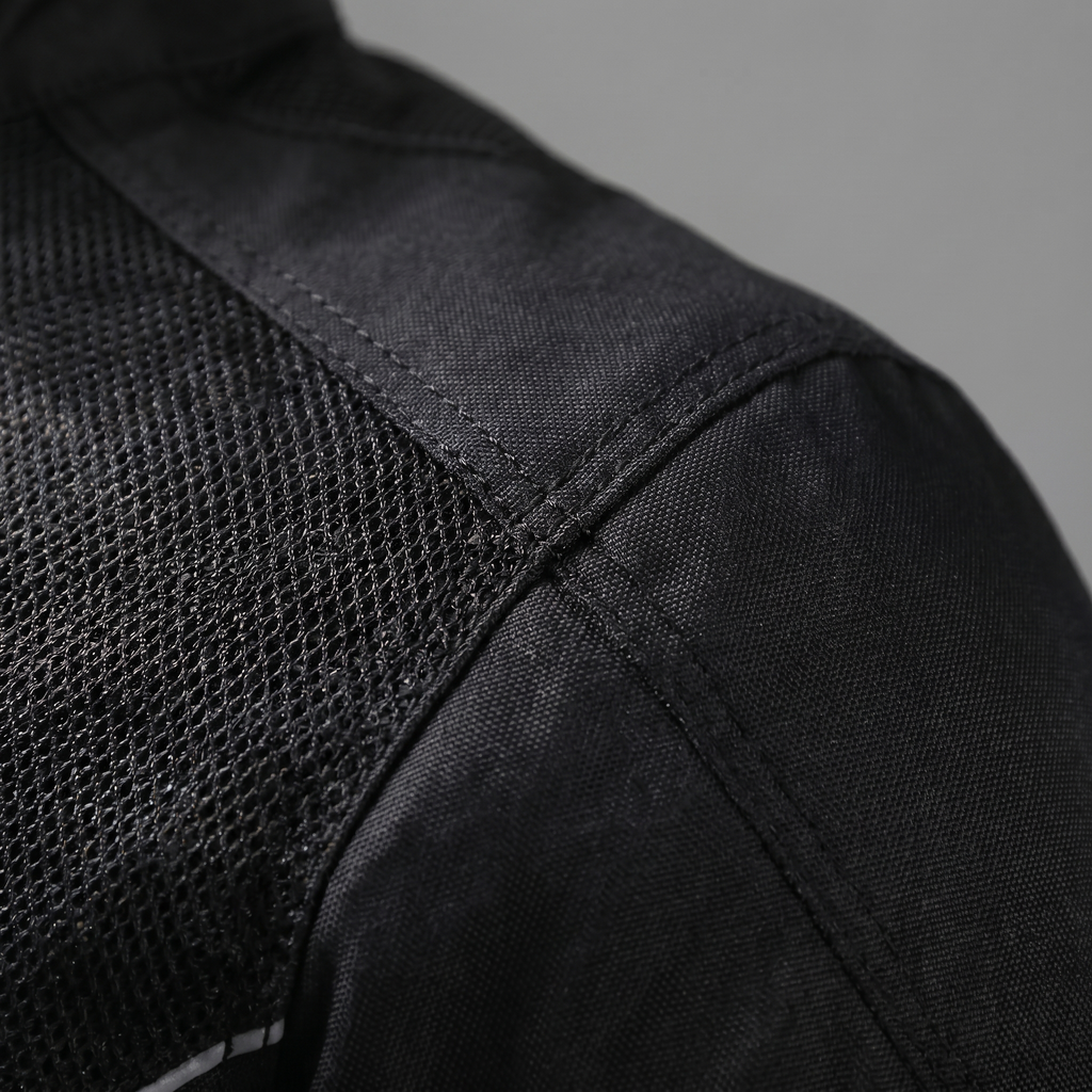 Motorcycle Jacket – Breathable Design with Protective Armor – Black 8