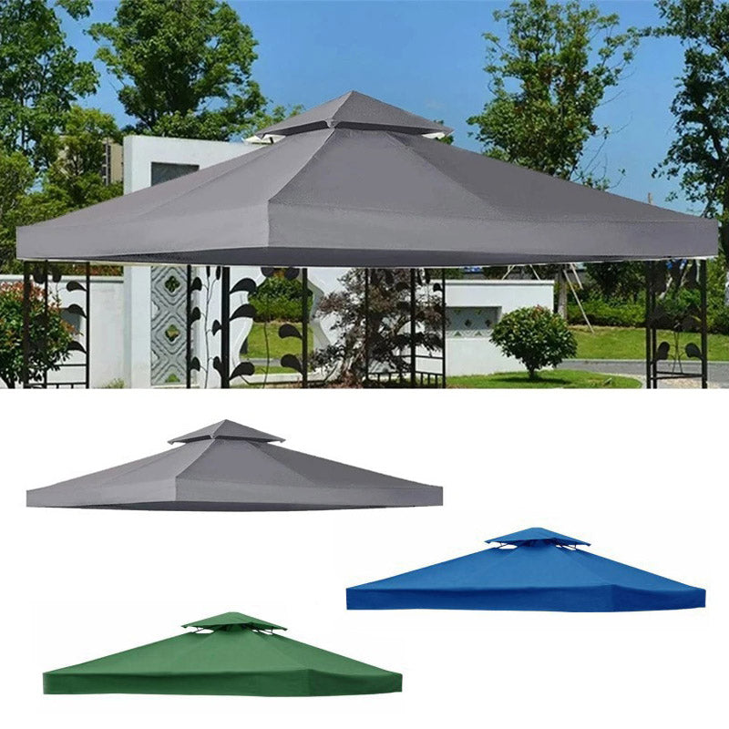 Outdoor Gazebo Canopy Replacement – 10ft x 10ft double-tier design – beige fabric 9