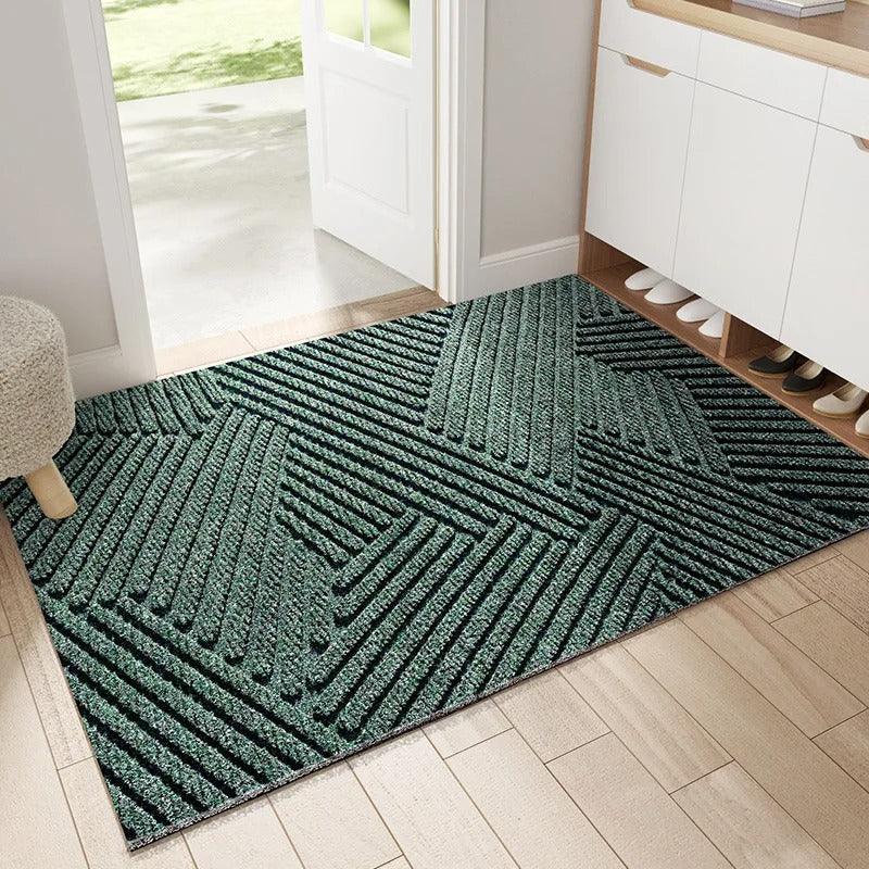 PVC doormat featuring an anti-slip design, suitable for both indoor and outdoor use, showcasing a sleek modern Nordic style. 0