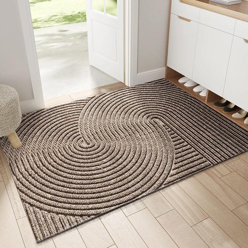 PVC doormat featuring an anti-slip design, suitable for both indoor and outdoor use, showcasing a sleek modern Nordic style. 5