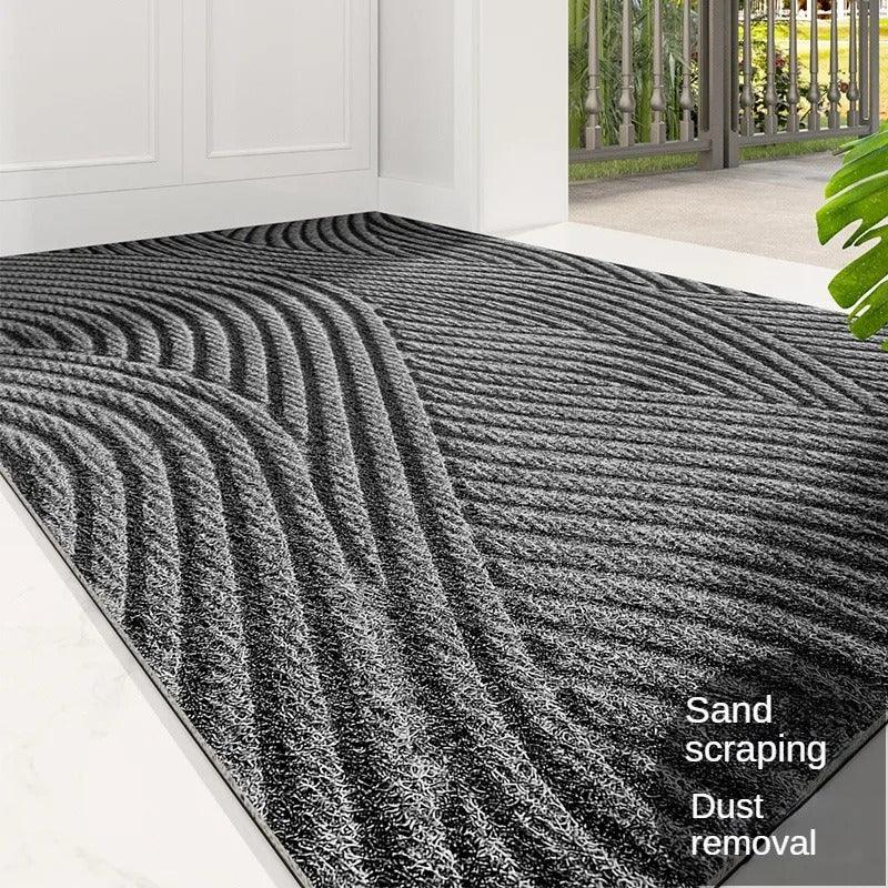 PVC doormat featuring an anti-slip design, suitable for both indoor and outdoor use, showcasing a sleek modern Nordic style. 6