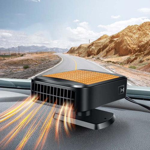 12V Portable Car Heater & Windshield Defroster – Plug-In Dashboard Unit
