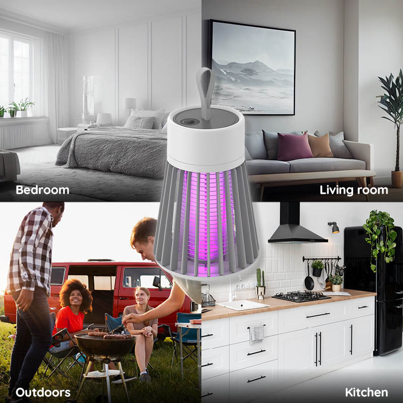 Portable USB Rechargeable Mosquito Repellent Lamp – Wireless, Odorless, 360-Degree Coverage 6
