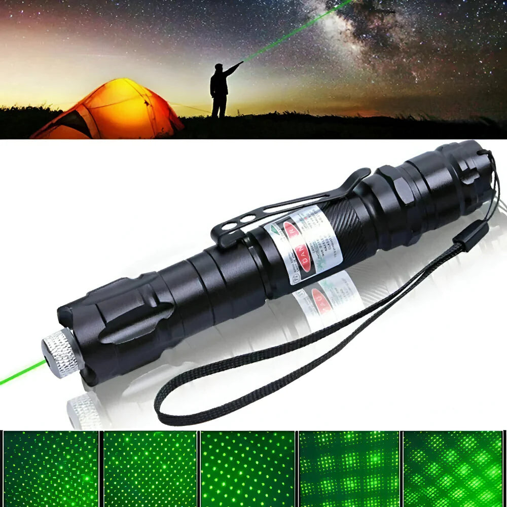 Laser Pointer – Green Laser Pointer Rechargeable with Starry Pattern Heads