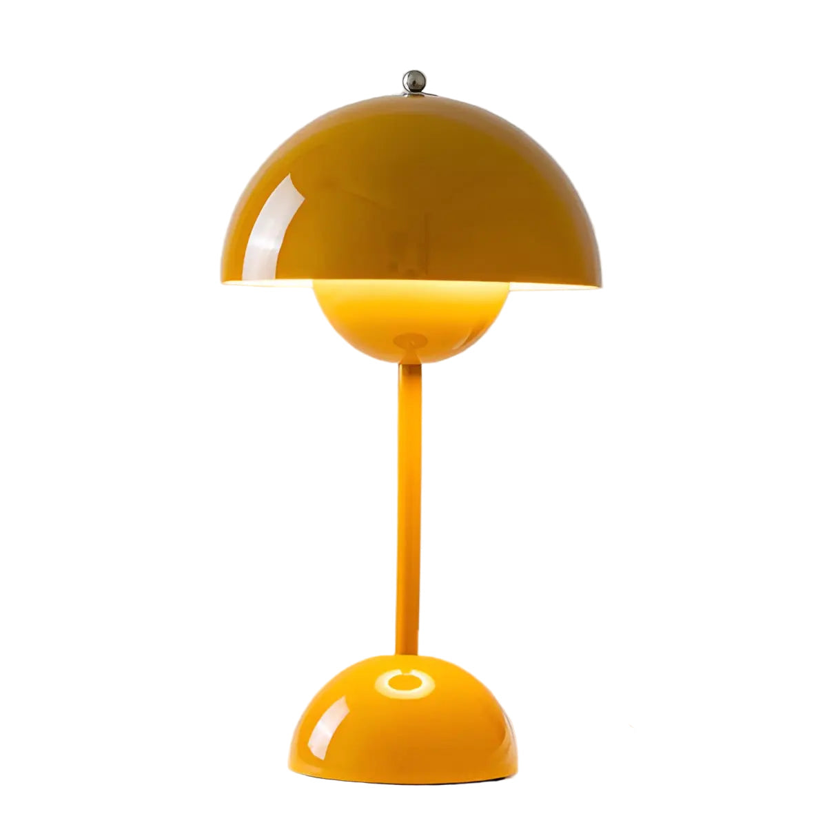 Scandinavian Mushroom Flower Table Lamp – Minimalist Nordic Wood Decor