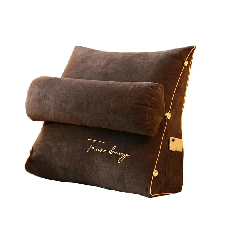 Reading Pillow – Wedge Backrest with Side Pocket