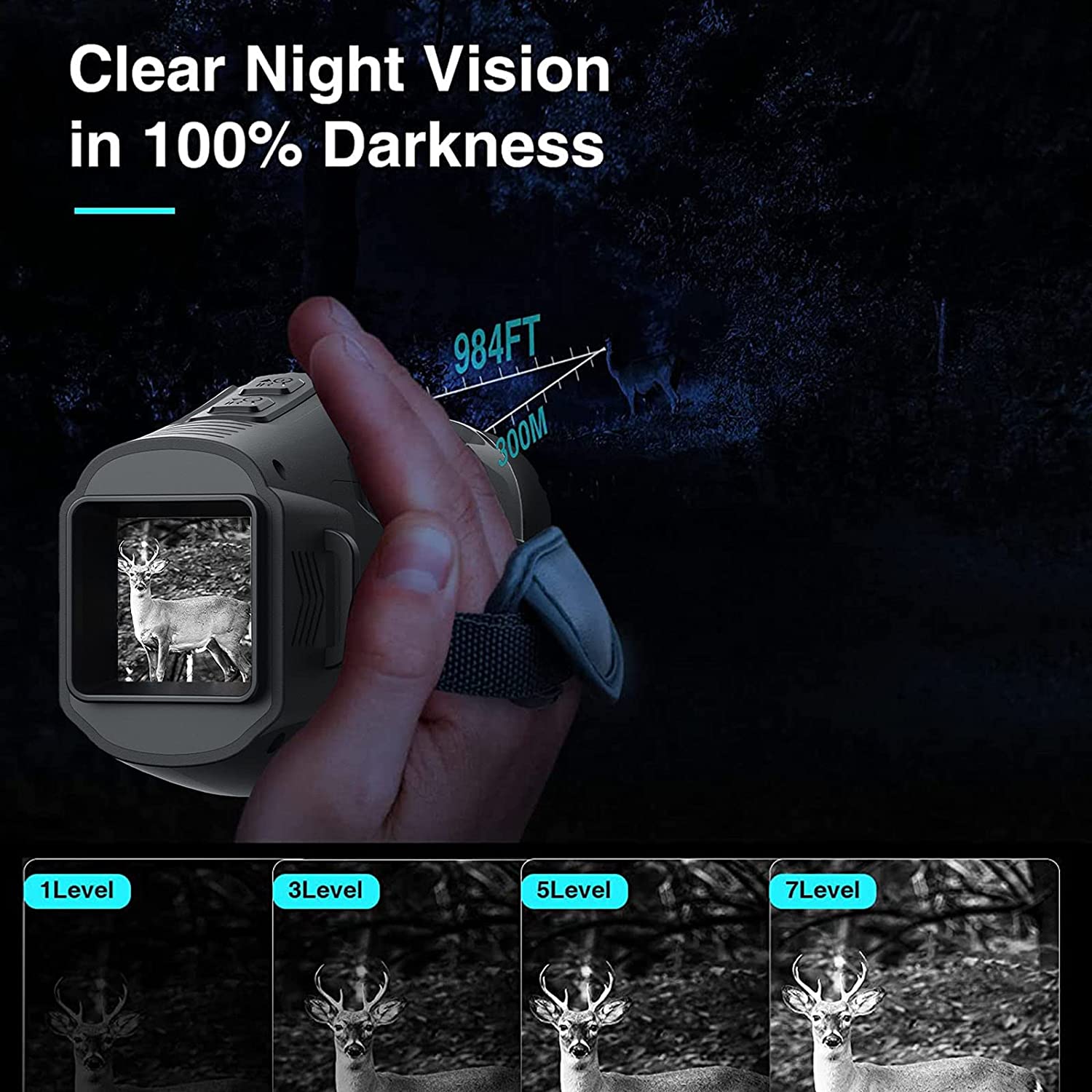 Night Vision Monocular – Digital Infrared with 1080P Photo & Video