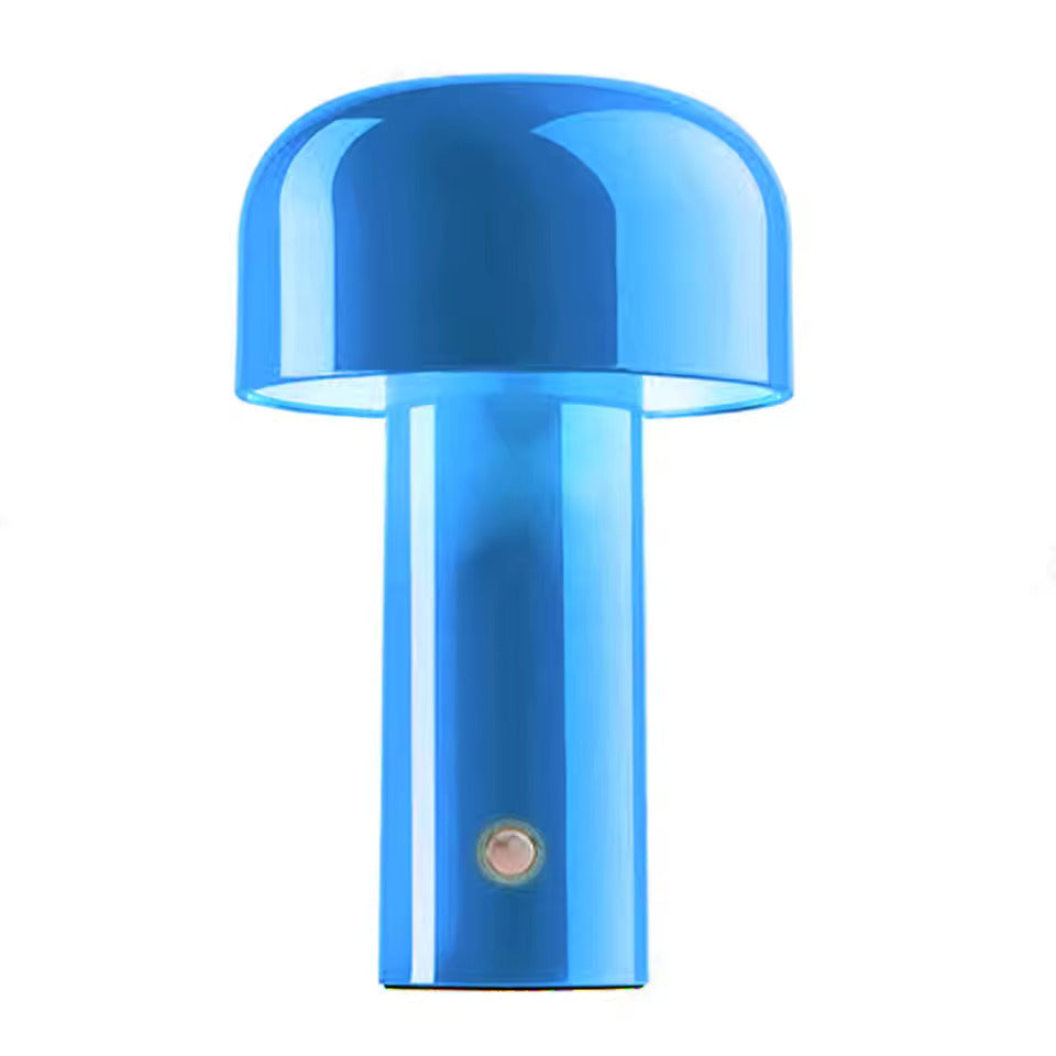 LED Mushroom Touch Table Lamp – Rechargeable USB Modern Bedside Light