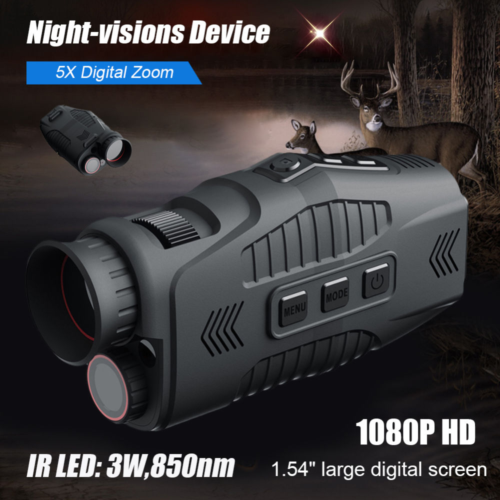 Night Vision Monocular – Digital Infrared with 1080P Photo & Video