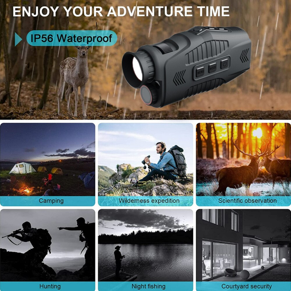 Night Vision Monocular – Digital Infrared with 1080P Photo & Video