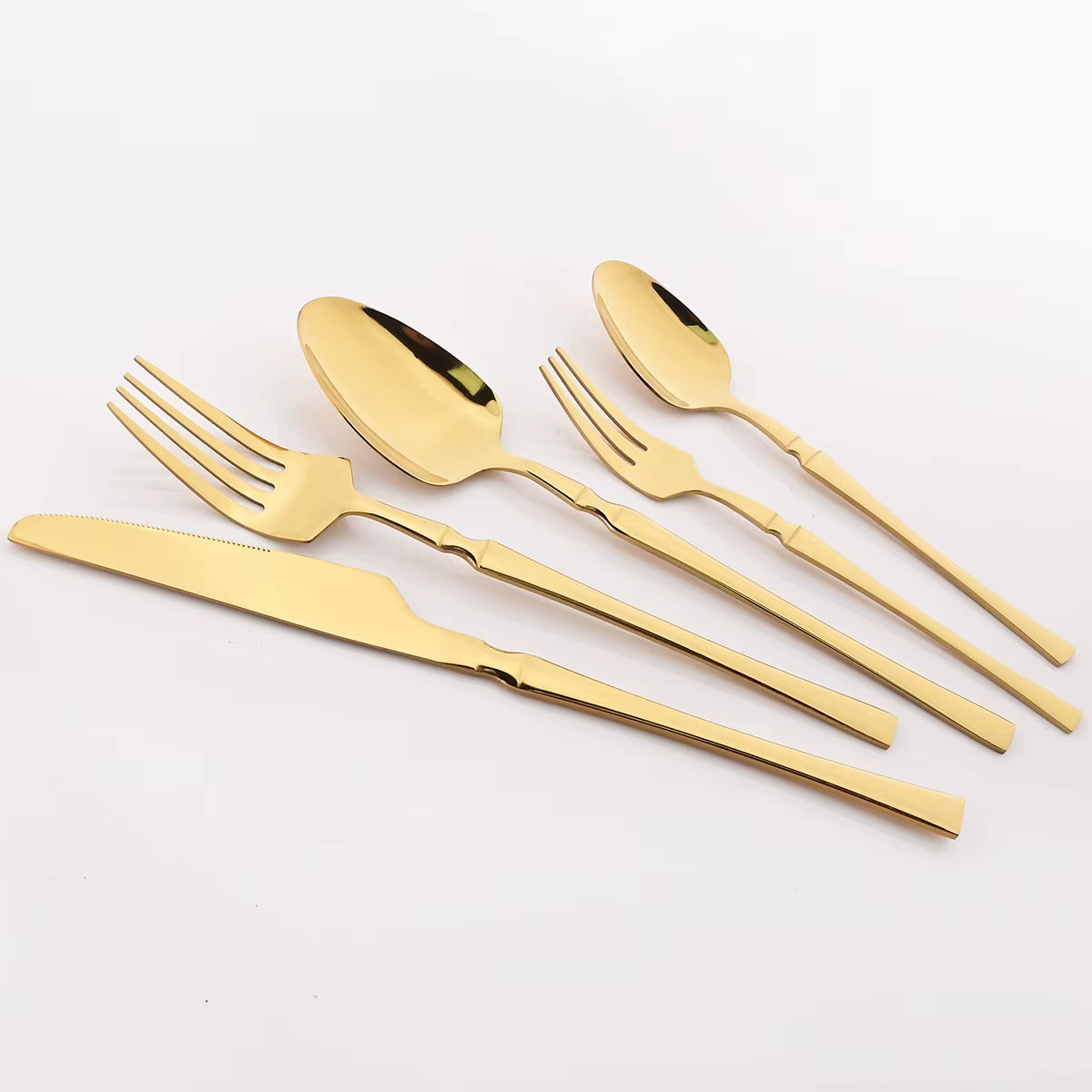 Modern Stainless Steel Flatware Set – Minimalist Cutlery for Stylish Dining