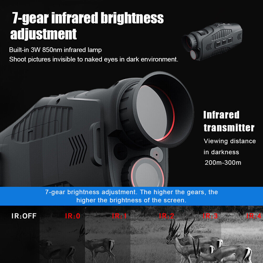 Night Vision Monocular – Digital Infrared with 1080P Photo & Video