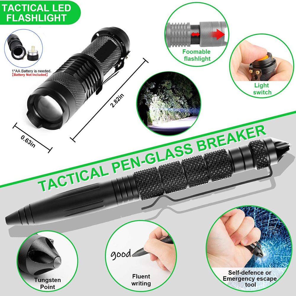 Survival Kit – 12-Piece Camping & Emergency Gear Set