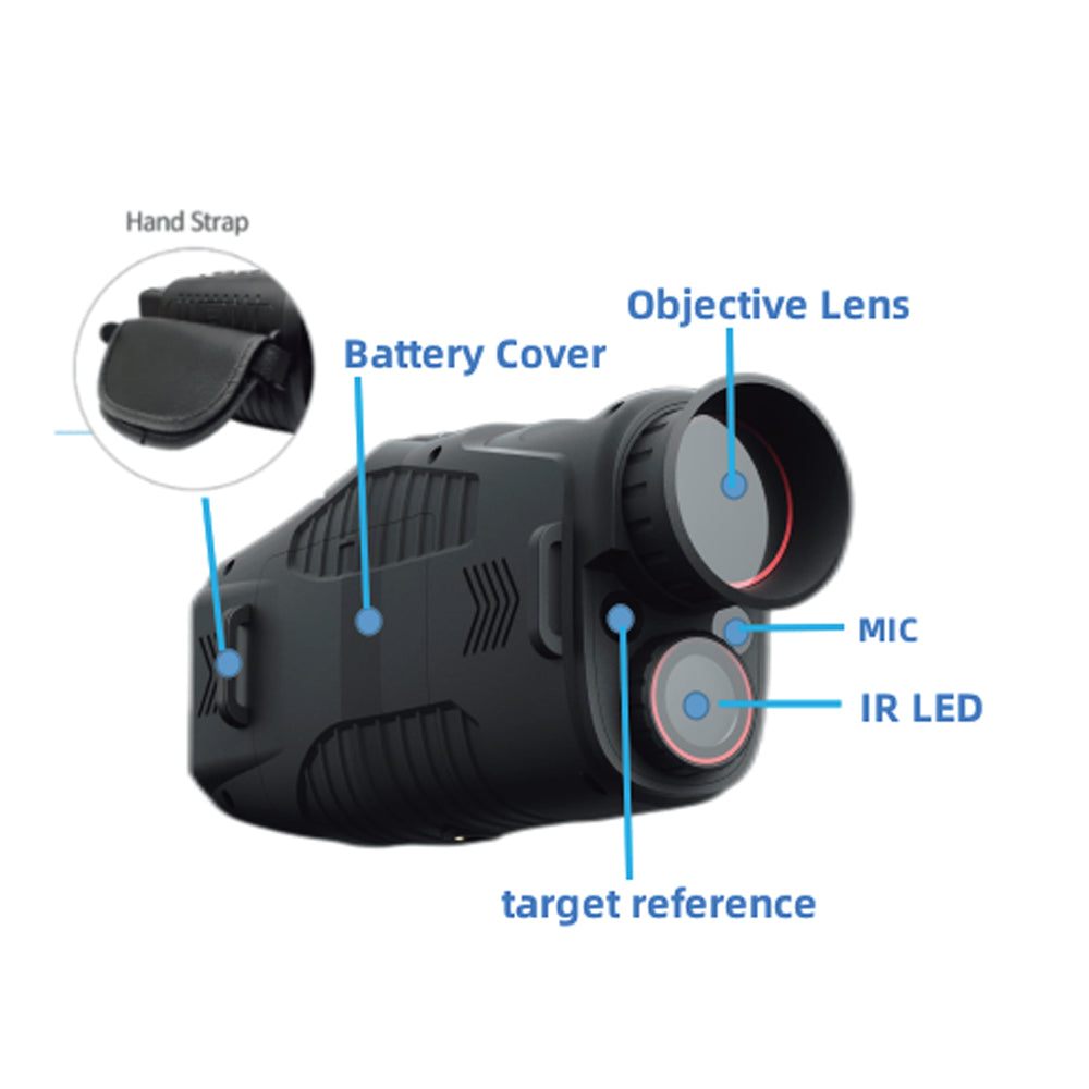 Night Vision Monocular – Digital Infrared with 1080P Photo & Video