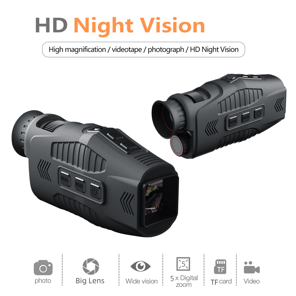 Night Vision Monocular – Digital Infrared with 1080P Photo & Video