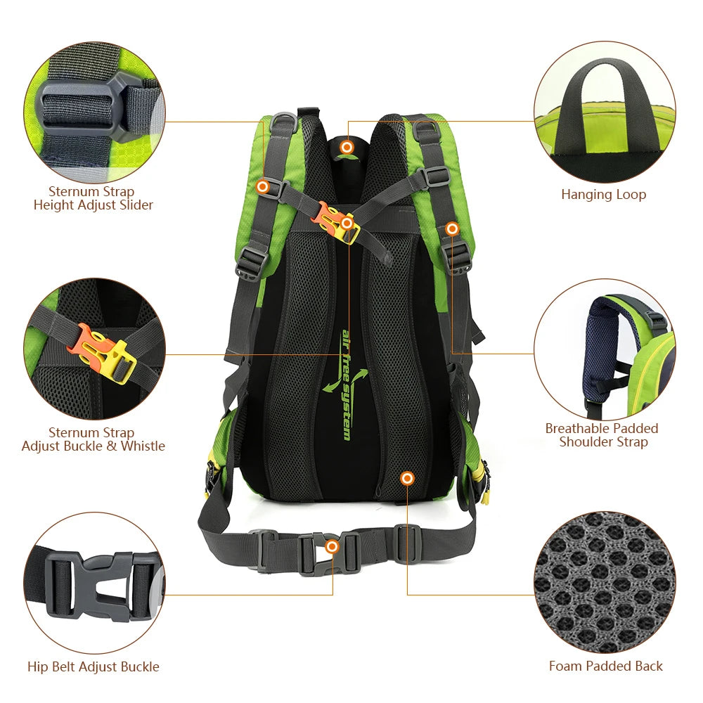 Waterproof Backpack – 40L Hiking Trekking Pack
