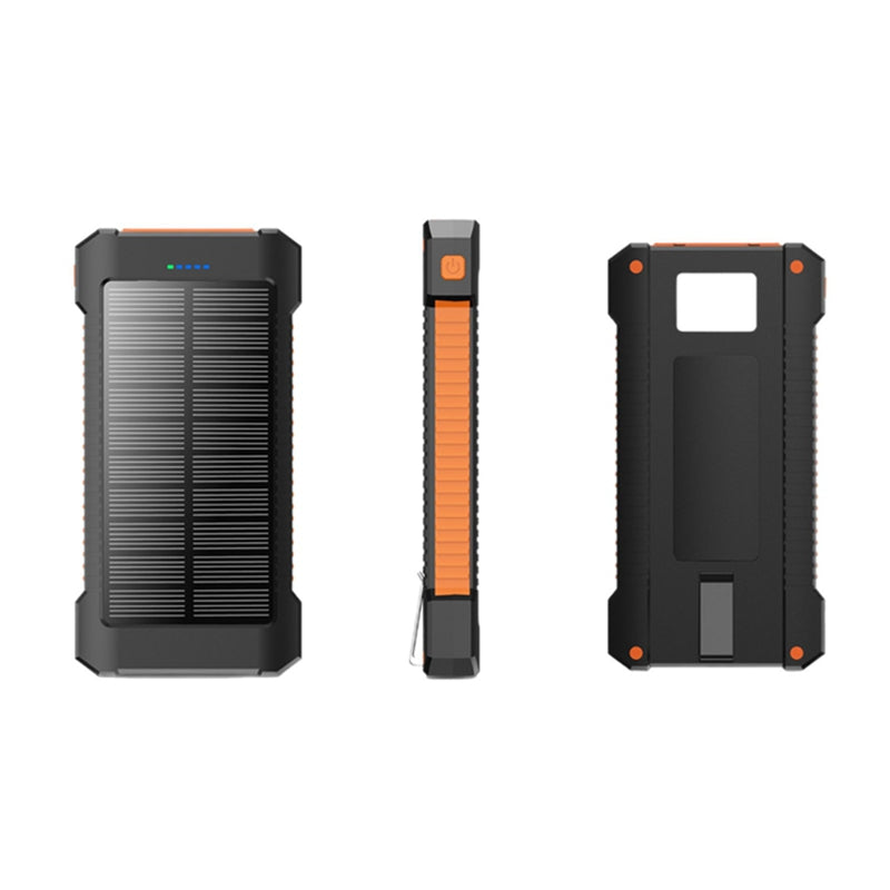 Solar Power Bank – 30,000mAh Portable Charger with LED Light