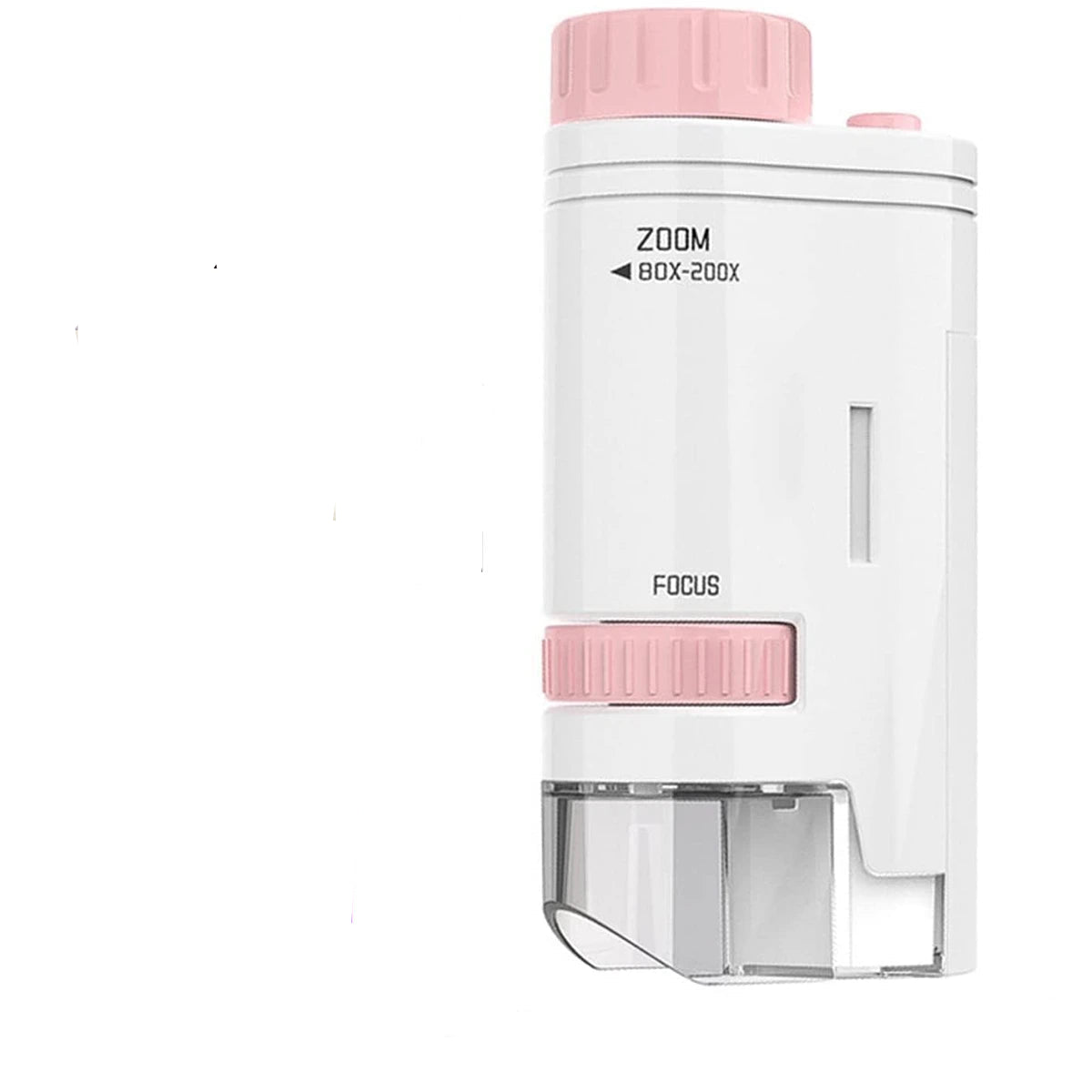 Kids Microscope 60–200× with LED – Pocket Handheld STEM Educational Toy