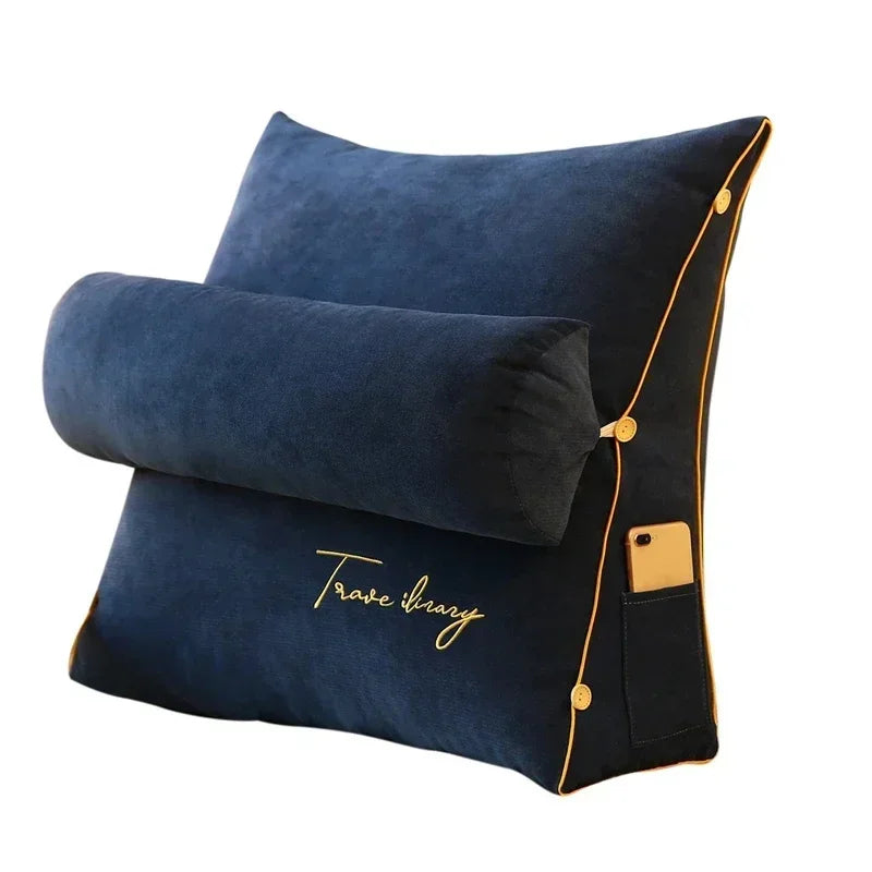 Reading Pillow – Wedge Backrest with Side Pocket
