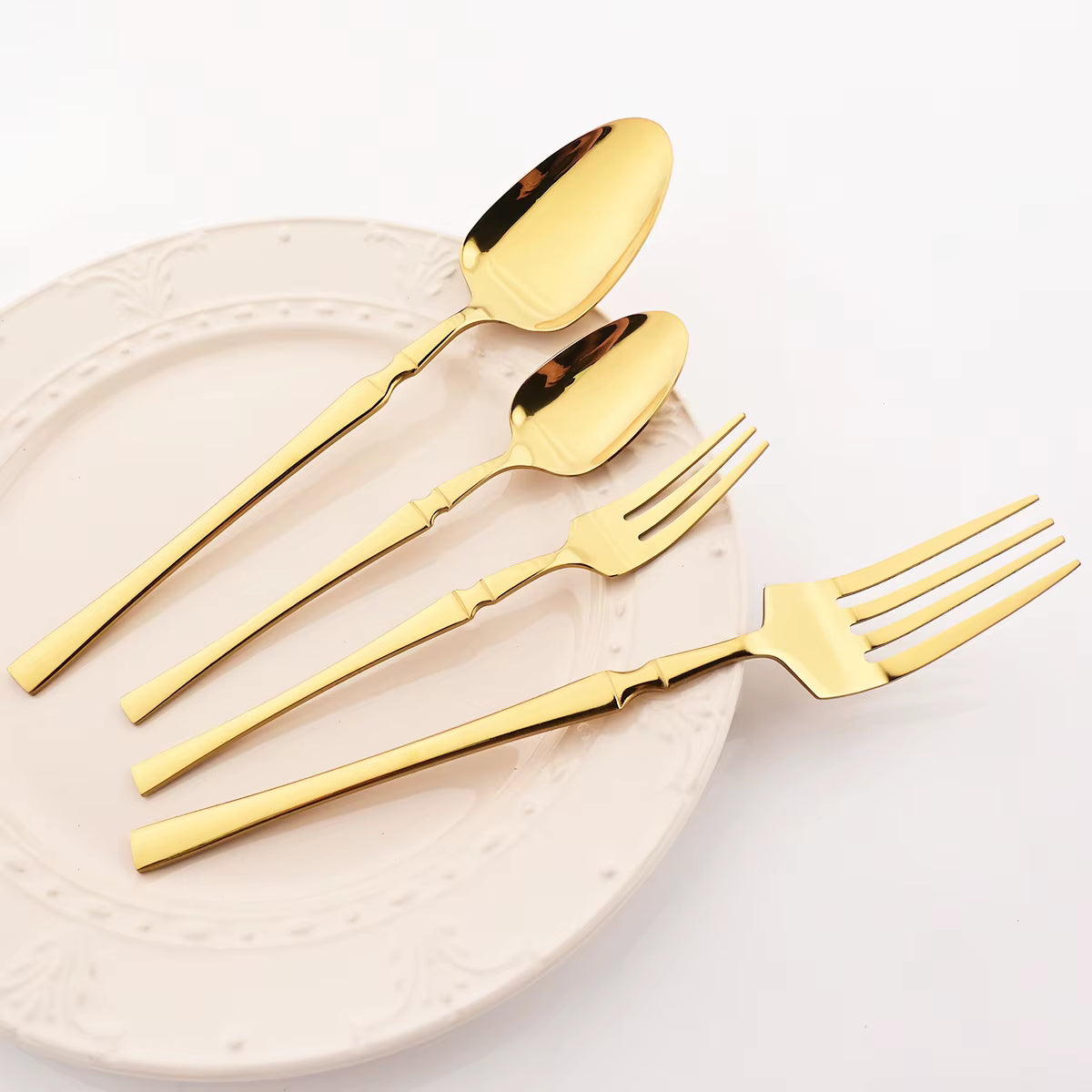 Modern Stainless Steel Flatware Set – Minimalist Cutlery for Stylish Dining