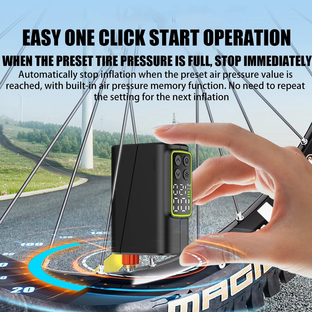 Bike Pump – Mini Electric Air Pump | Portable Bicycle Inflator