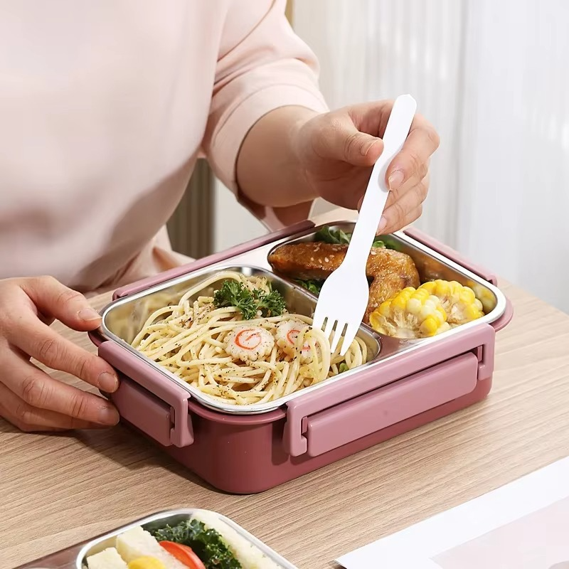 Thermal Insulated Lunch Box – Stainless Steel Food Container for Work & Travel
