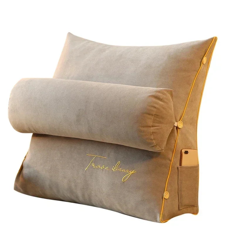 Reading Pillow – Wedge Backrest with Side Pocket
