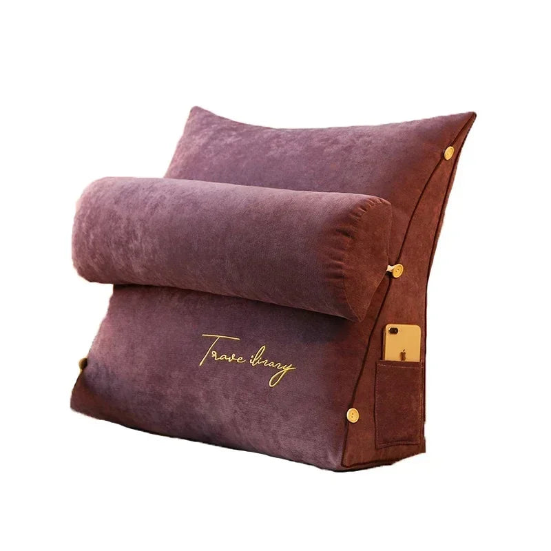 Reading Pillow – Wedge Backrest with Side Pocket