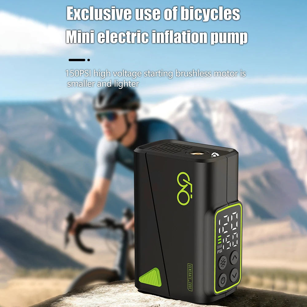 Bike Pump – Mini Electric Air Pump | Portable Bicycle Inflator