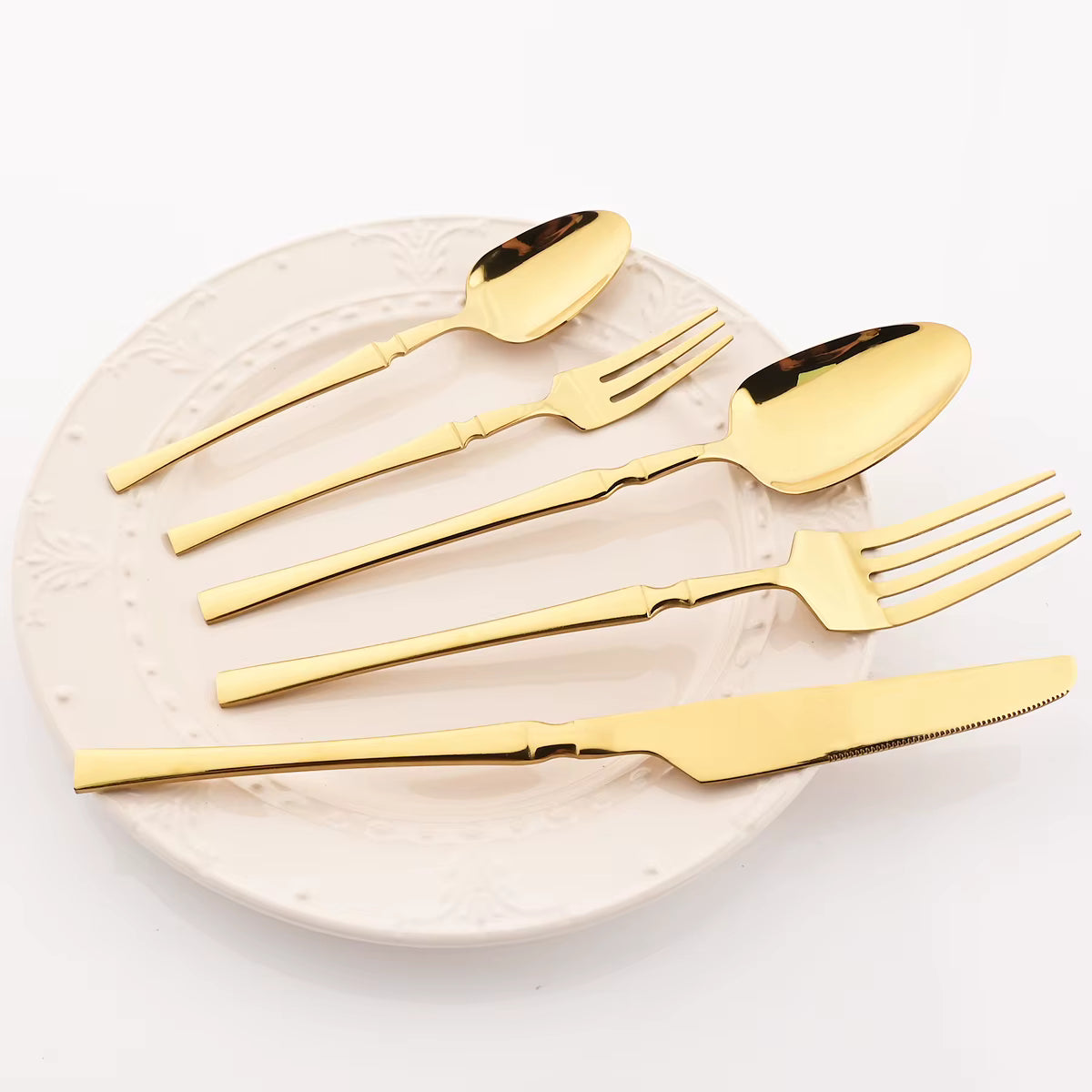 Modern Stainless Steel Flatware Set – Minimalist Cutlery for Stylish Dining
