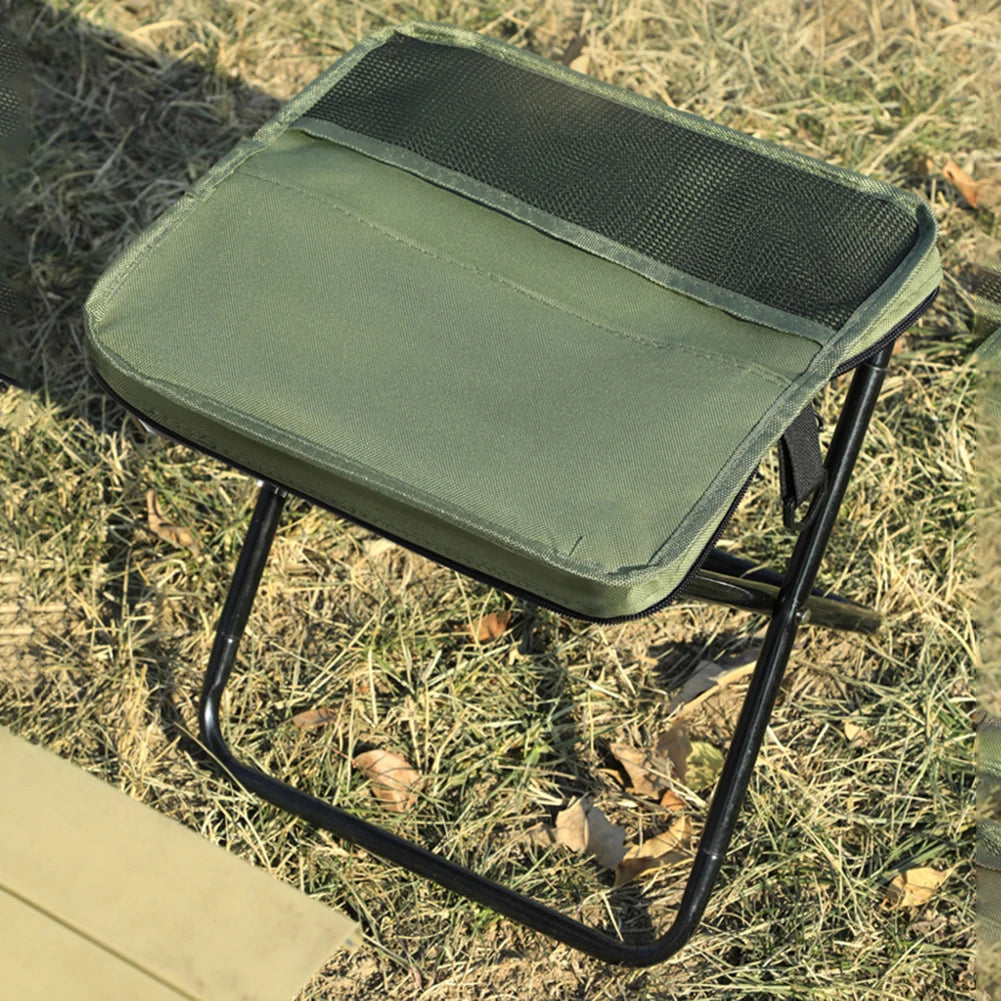 Folding Stool Portable – Foldable Camping Stool with Backpack Carry Bag