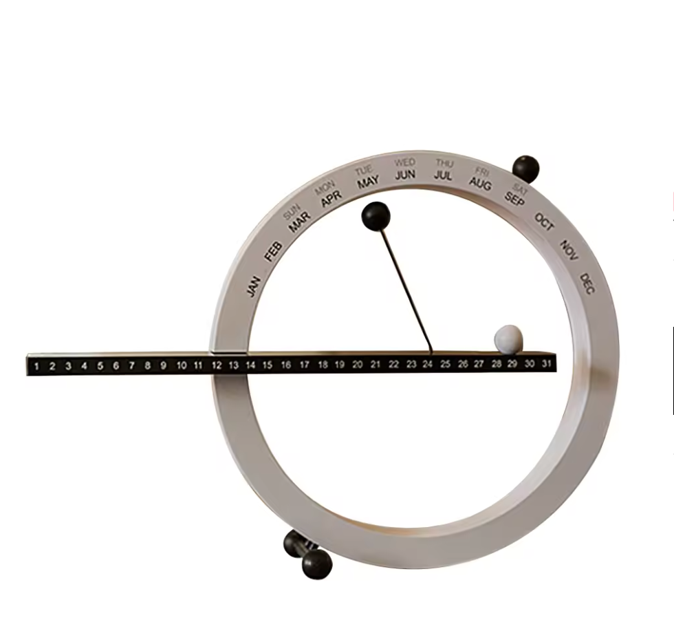 Magnetic Perpetual Desk Calendar — Minimalist Reusable Date Tracker