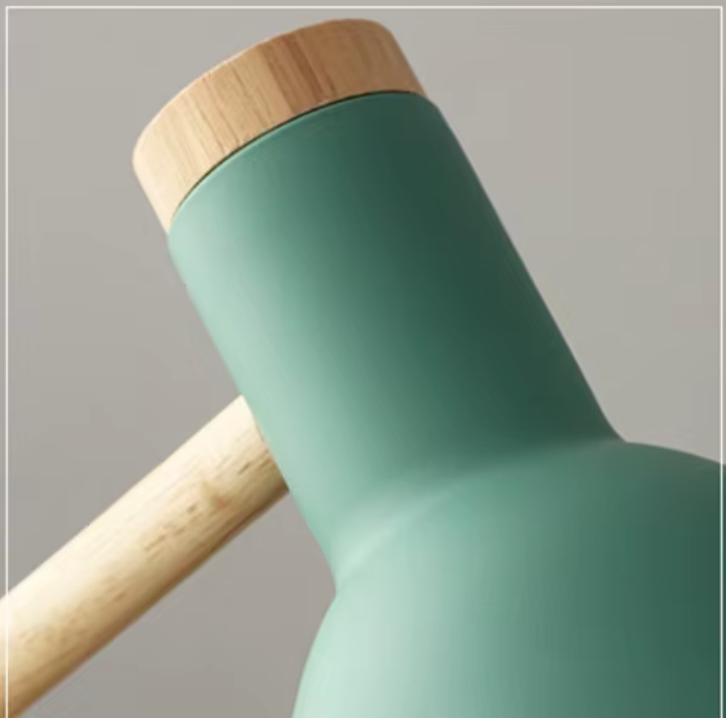 Wooden Table Lamp – LED Desk & Bedside Lamp with Dimmer for Bedroom, Nightstand, and Home Office Lighting