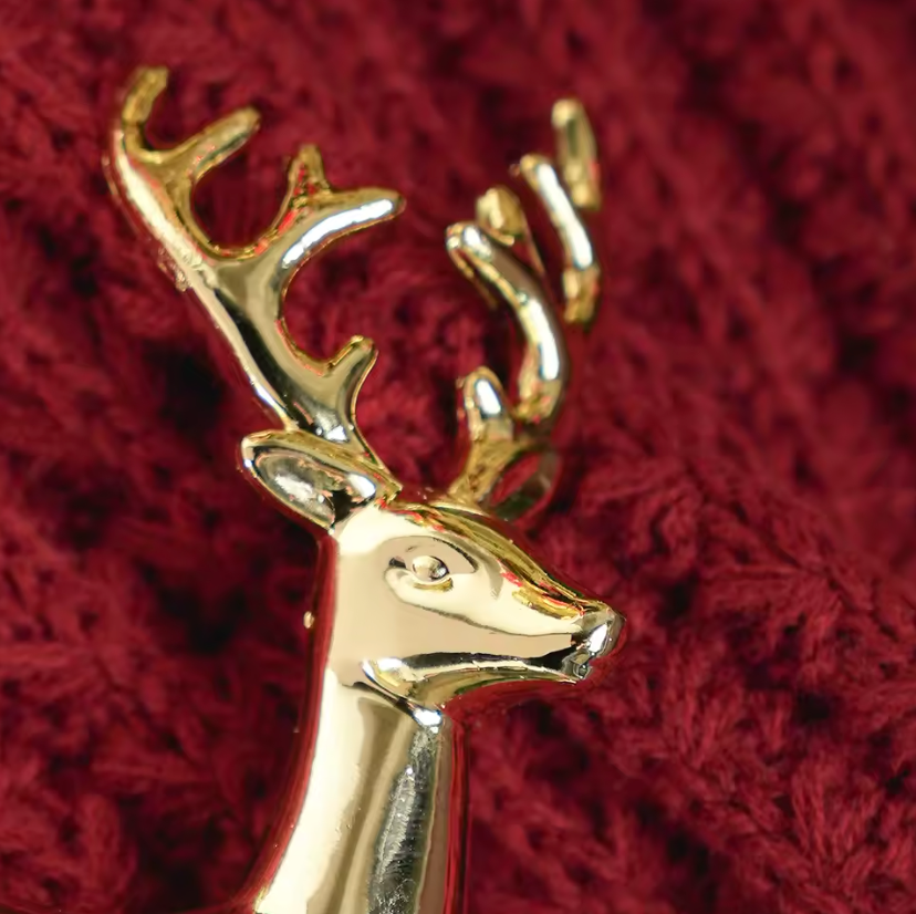 Elegant Christmas Reindeer Figurines