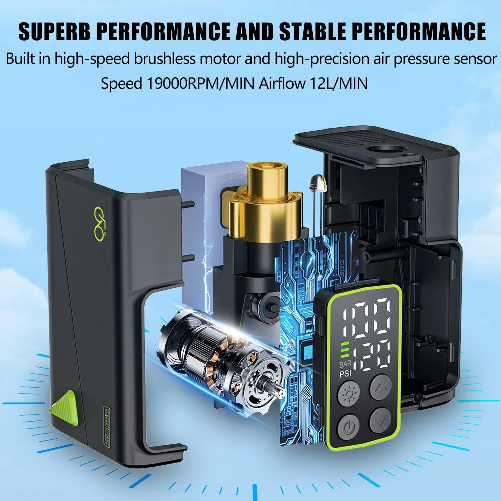 Bike Pump – Mini Electric Air Pump | Portable Bicycle Inflator