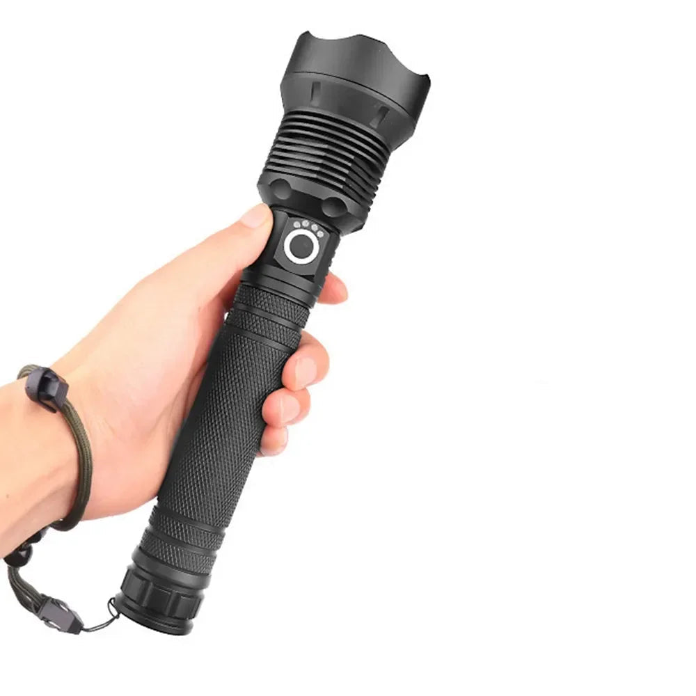 Rechargeable Flashlight – XHP70.2 Tactical Zoom LED Torch
