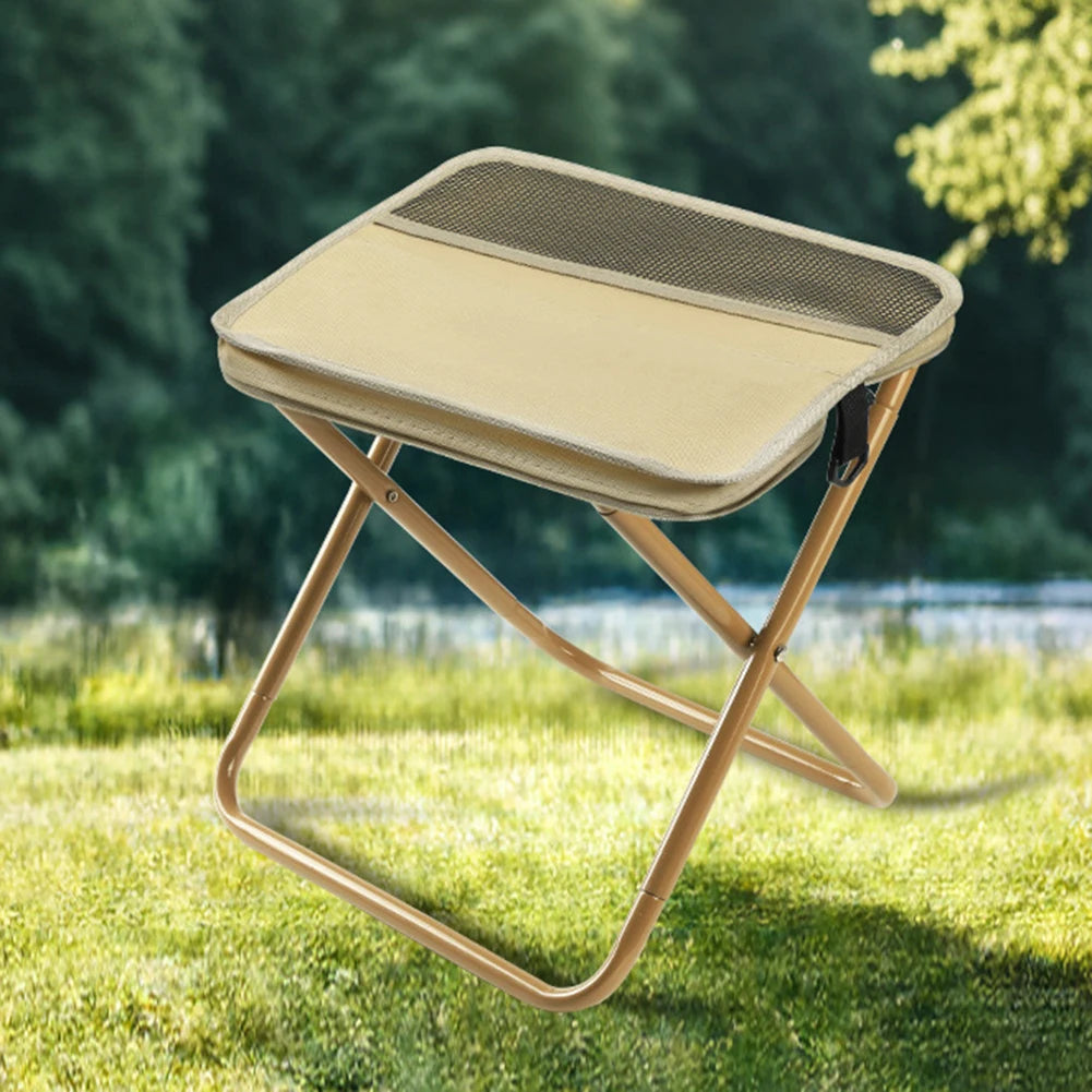 Folding Stool Portable – Foldable Camping Stool with Backpack Carry Bag