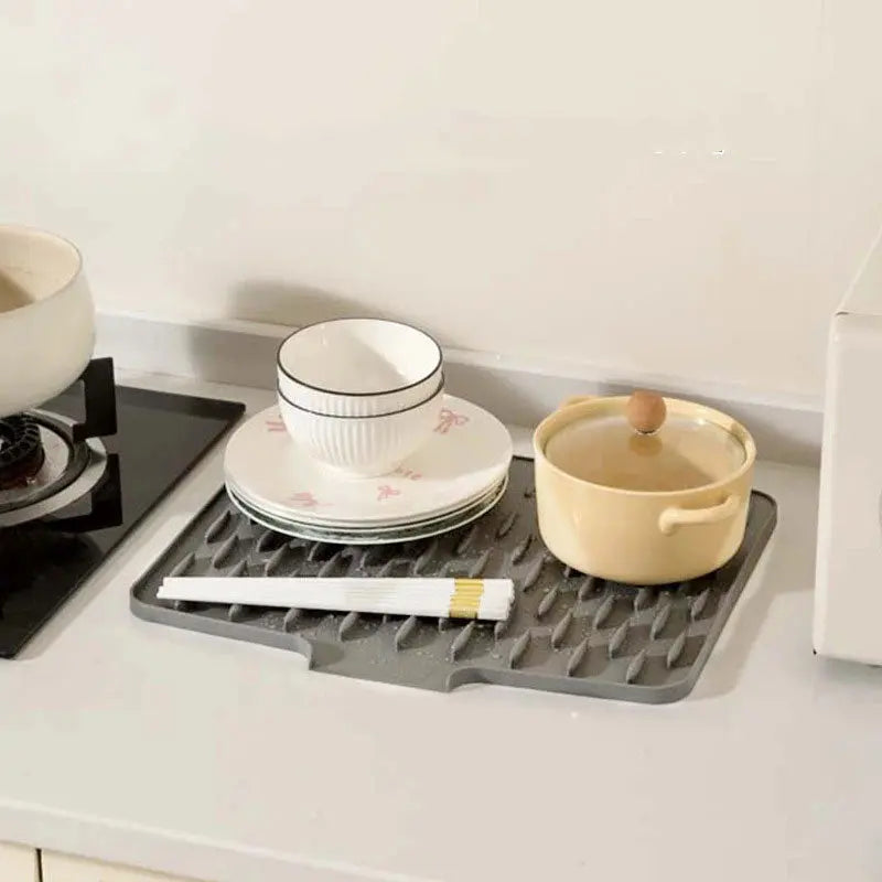Silicone Dish Drying Mat – Flexible, Heat-Resistant, BPA-Free 40 × 32.5 cm for Kitchen Use 1