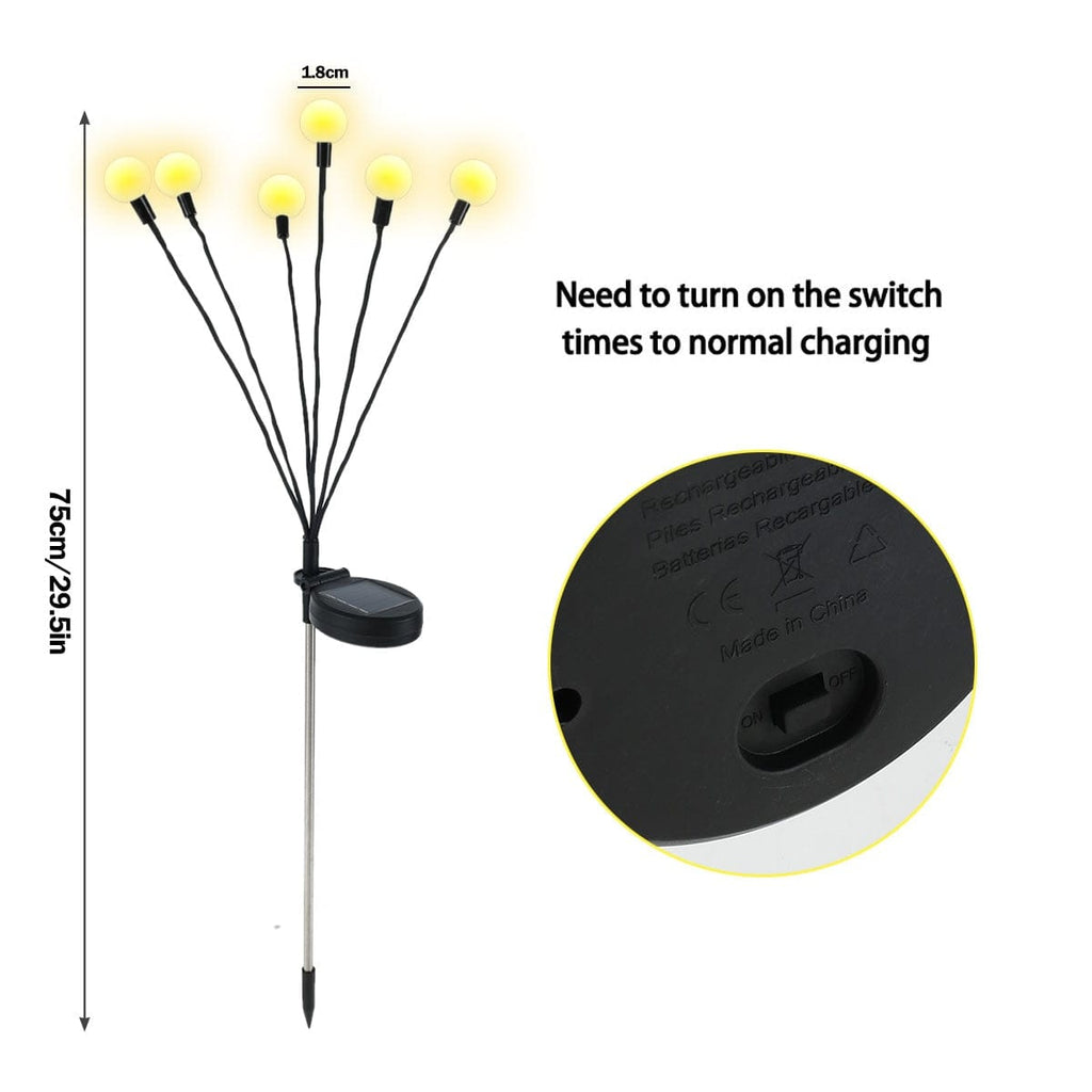Solar Garden Lights – Firefly design – plastic 3