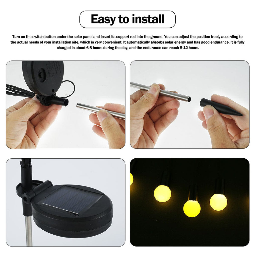 Solar Garden Lights – Firefly design – plastic 4
